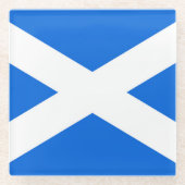 Schottische Flagge Glasuntersetzer (Vorderseite)