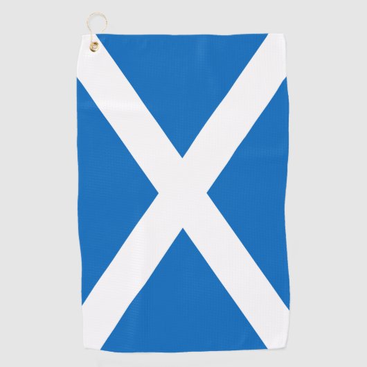 Schottische Flagge Golf Towel Golfhandtuch (Vorderseite)