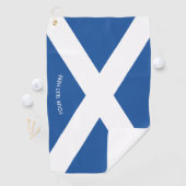 Schottische Flagge Golf-Tuchgeschenks Schottlands Golfhandtuch (Insitu)