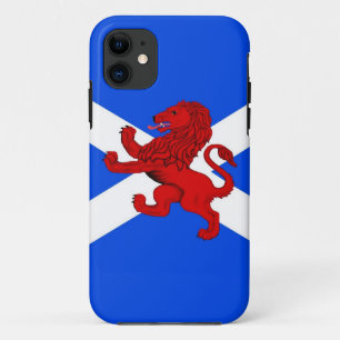 Schottische Flagge, grassierender Löwe aus Schottl iPhone 11 Hülle