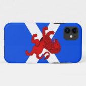 Schottische Flagge, grassierender Löwe aus Schottl Case-Mate iPhone Hülle (Rückseite (Horizontal))