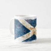 Schottische Flagge Kaffeetasse (Vorderseite Links)