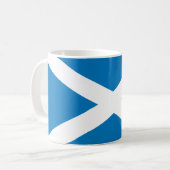 Schottische Flagge Kaffeetasse (Vorderseite Links)