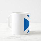 Schottische Flagge Kaffeetasse (Vorderseite Links)