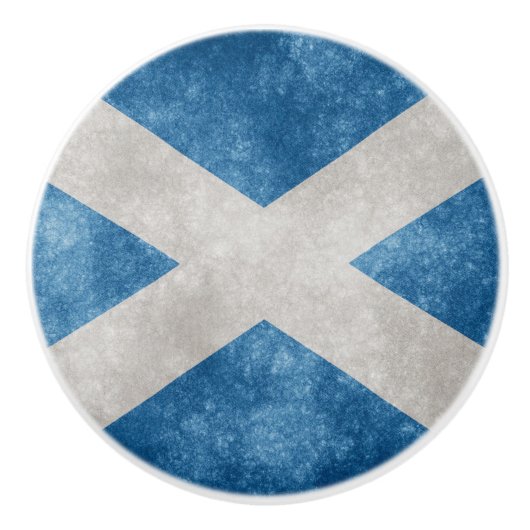 Schottische Flagge Keramikknauf (Vorderseite)