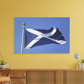 Schottische Flagge Leinwanddruck (Insitu (Wohnzimmer))