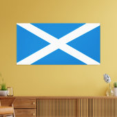 Schottische Flagge Leinwanddruck (Insitu (Wohnzimmer))