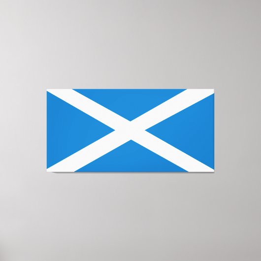 Schottische Flagge Leinwanddruck (Vorderseite)