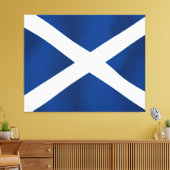 Schottische Flagge Leinwanddruck (Insitu (Wohnzimmer))