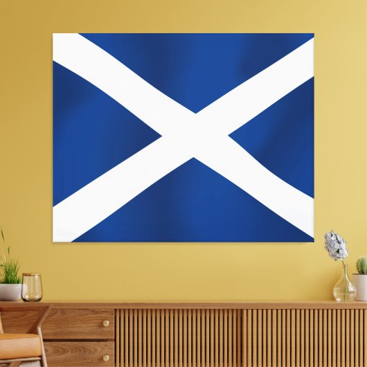 Schottische Flagge Leinwanddruck (Insitu (Wohnzimmer))