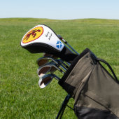 Schottische Flagge, Löwen und Mit Monogramm Golf C Headcover (In SItu)
