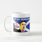 Schottische Flagge mit Alex Salmond Kaffeetasse (Links)