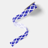 Schottische Flagge mit Grunge Satinband (Rückseite)