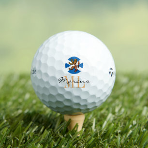 Schottische Flagge Mit Monogramm, Rampant & Schott Golfball