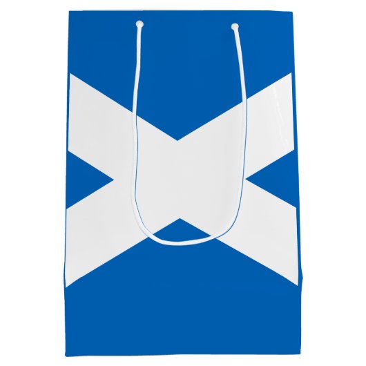 Schottische Flagge Mittlere Geschenktüte (Rückseite)