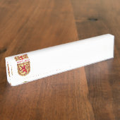 Schottische Flagge Namensplakette (Seite)