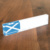 Schottische Flagge Namensplakette (Seite)