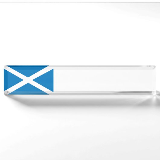 Schottische Flagge Namensplakette (Vorderseite)