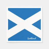 Schottische Flagge & Party-Mode /Sportfans Serviette (Vorderseite)