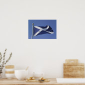 Schottische Flagge Poster (Küche)