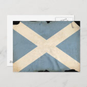 Schottische Flagge Postkarte (Vorne/Hinten)