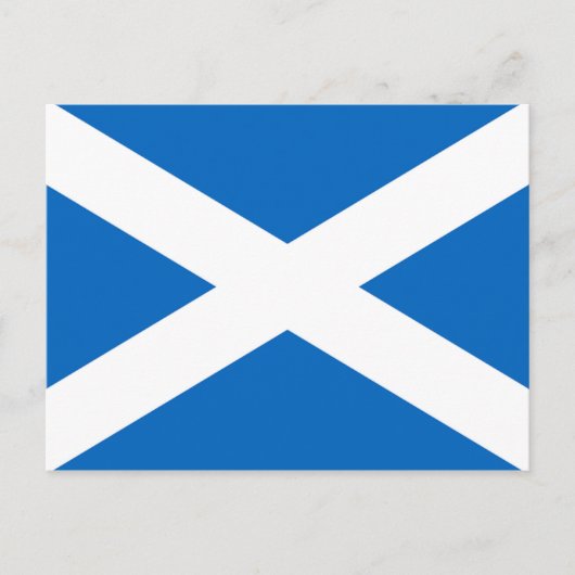 Schottische Flagge Postkarte (Vorderseite)