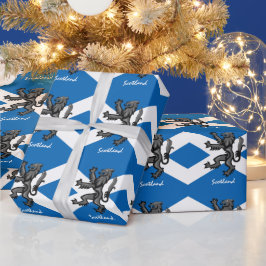 Schottische Flagge, Rampant & Gifts Schottland/Spo Geschenkpapier