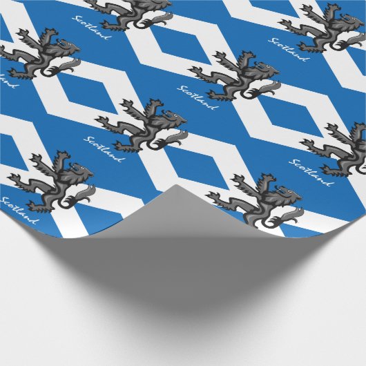 Schottische Flagge, Rampant & Gifts Schottland/Spo Geschenkpapier (Ecke)