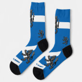 Schottische Flagge, Rampant Patriotic, Schottland Socken (Linkes Detail)