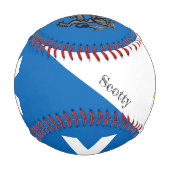 Schottische Flagge, Rampant, Schottland/Baseball-B Baseball (Rückseite)