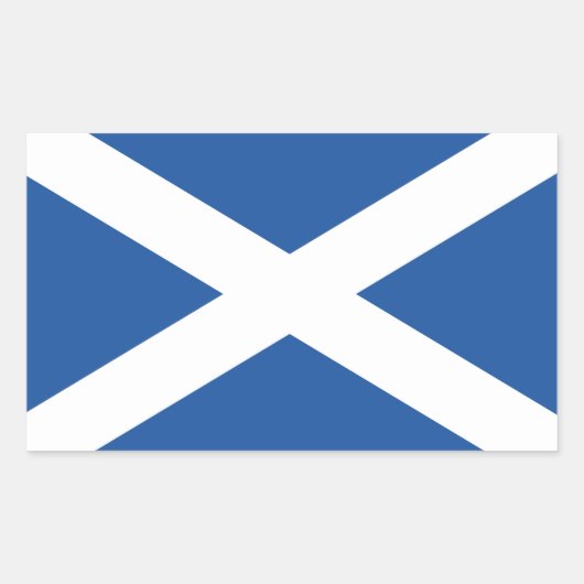 Schottische Flagge - Rechteckaufkleber Rechteckiger Aufkleber (Vorderseite)