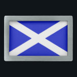 Schottische Flagge Rechteckige Gürtelschnalle<br><div class="desc">Flagge Schottlands.</div>