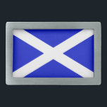 Schottische Flagge Rechteckige Gürtelschnalle<br><div class="desc">Flagge Schottlands.</div>