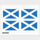 Schottische Flagge Rechteckiger Aufkleber (Blatt)