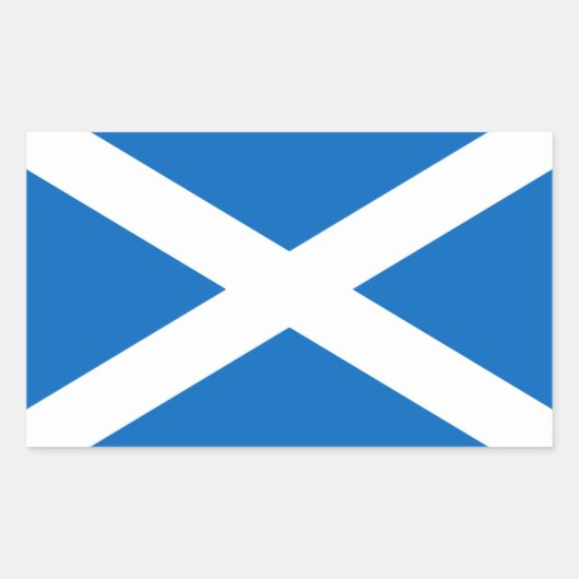 Schottische Flagge Rechteckiger Aufkleber (Vorderseite)
