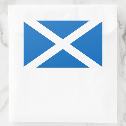 Schottische Flagge Rechteckiger Aufkleber (Tasche)