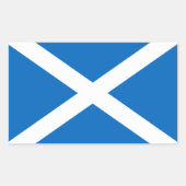 Schottische Flagge Rechteckiger Aufkleber (Vorderseite)