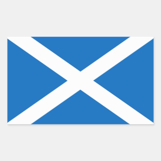 Schottische Flagge Rechteckiger Aufkleber (Vorderseite)
