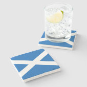 Schottische Flagge (Salreifen) (Schottische Flagge Steinuntersetzer (Seitenansicht)