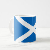 Schottische Flagge / Salreifen-Tasse Kaffeetasse (Vorderseite Links)