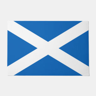 Schottische Flagge (Saltire) (Flagge Schottlands) Fußmatte