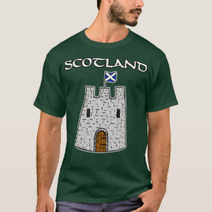 Schottische Flagge Schloss Schottland St. Andrews T-Shirt