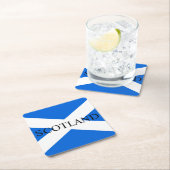 Schottische Flagge - schottische Küste Rechteckiger Pappuntersetzer (Vor Ort)