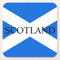 Schottische Flagge - schottische Küste