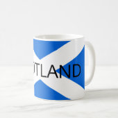Schottische Flagge - schottischer Minister Kaffeetasse (VorderseiteRechts)
