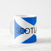 Schottische Flagge - schottischer Minister Kaffeetasse (Vorderseite Links)