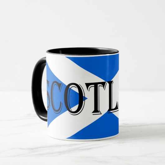 Schottische Flagge - schottischer Minister Tasse (Vorderseite Links)