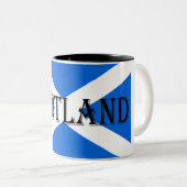 Schottische Flagge - schottischer Minister Zweifarbige Tasse (VorderseiteRechts)