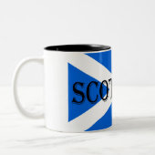 Schottische Flagge - schottischer Minister Zweifarbige Tasse (Links)
