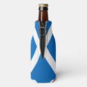 Schottische Flagge - Schottischer Salreifen Flaschenkühler (Flasche Rückseite)